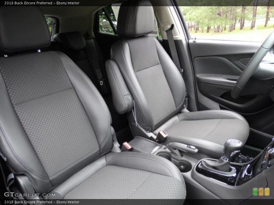 Ebony Interior Front Seat for the 2019 Buick Encore Preferred #133977592