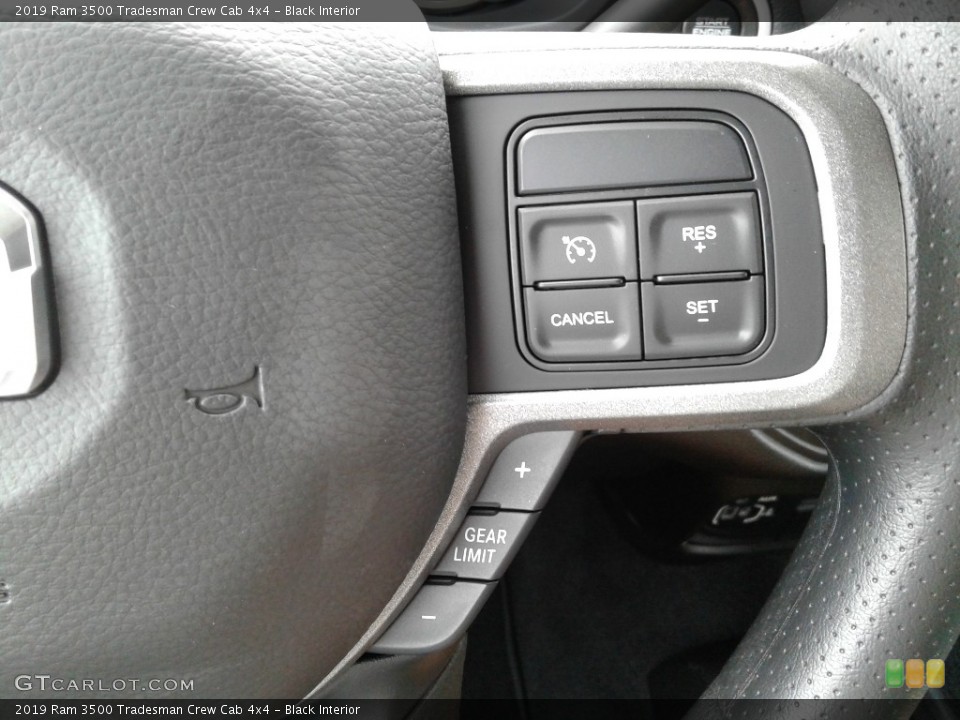 Black Interior Steering Wheel for the 2019 Ram 3500 Tradesman Crew Cab 4x4 #134007312