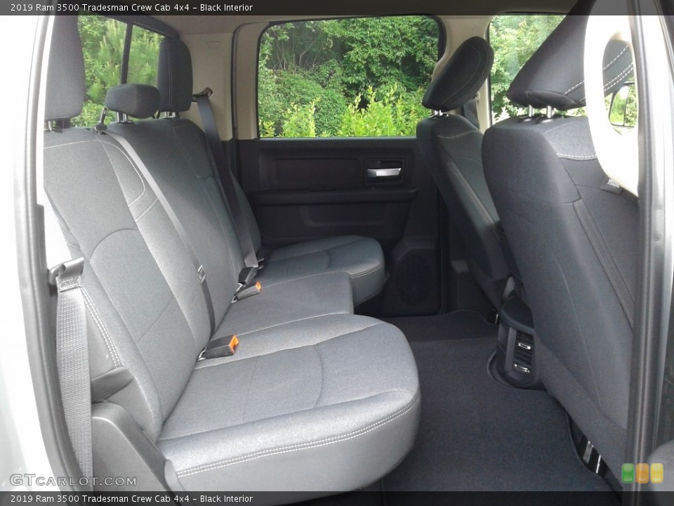 Black Interior Rear Seat for the 2019 Ram 3500 Tradesman Crew Cab 4x4 #134008071