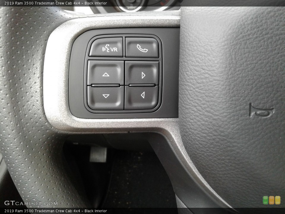 Black Interior Steering Wheel for the 2019 Ram 3500 Tradesman Crew Cab 4x4 #134008134