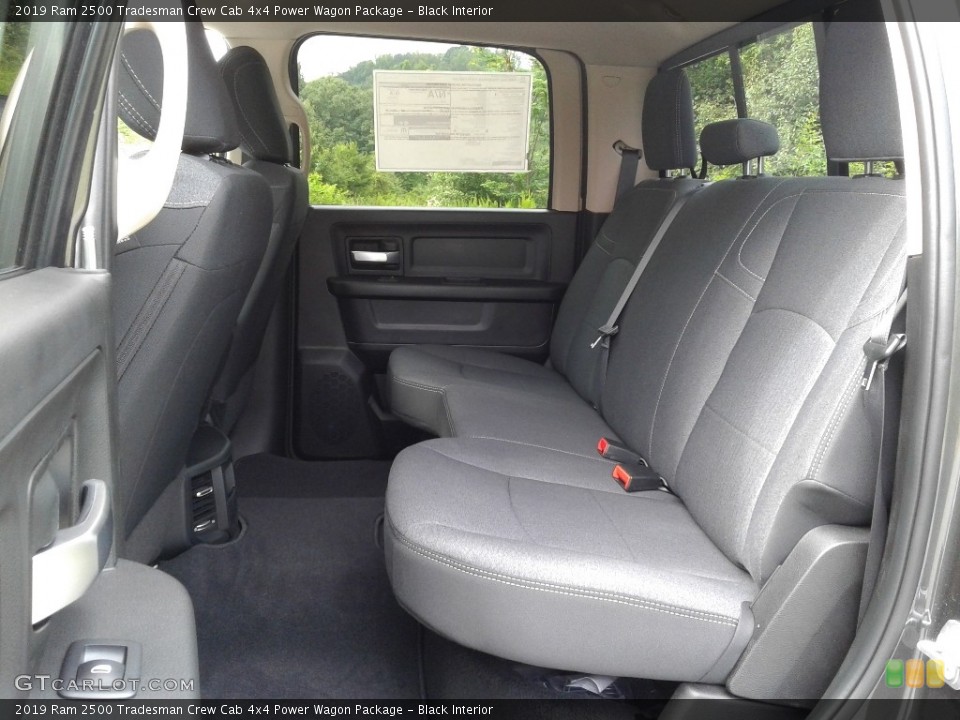 Black Interior Rear Seat for the 2019 Ram 2500 Tradesman Crew Cab 4x4 Power Wagon Package #134008770