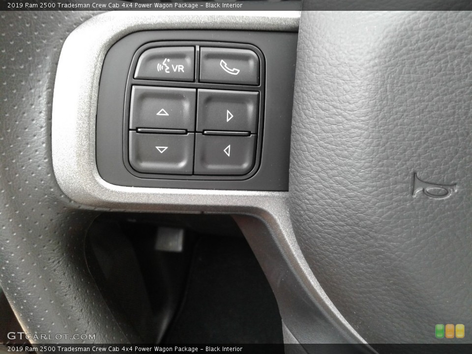 Black Interior Steering Wheel for the 2019 Ram 2500 Tradesman Crew Cab 4x4 Power Wagon Package #134008845