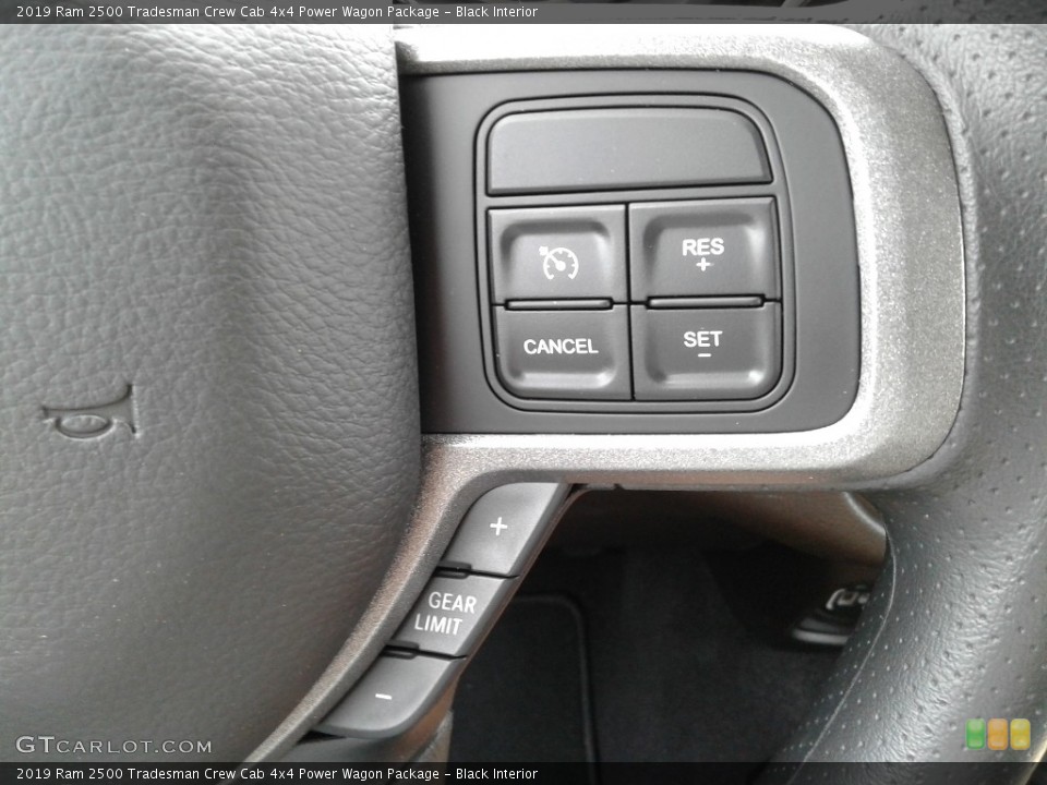 Black Interior Steering Wheel for the 2019 Ram 2500 Tradesman Crew Cab 4x4 Power Wagon Package #134008863