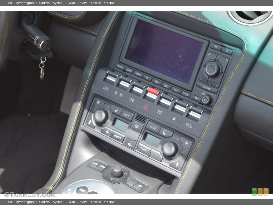 Nero Perseus Interior Controls for the 2006 Lamborghini Gallardo Spyder E-Gear #134013045