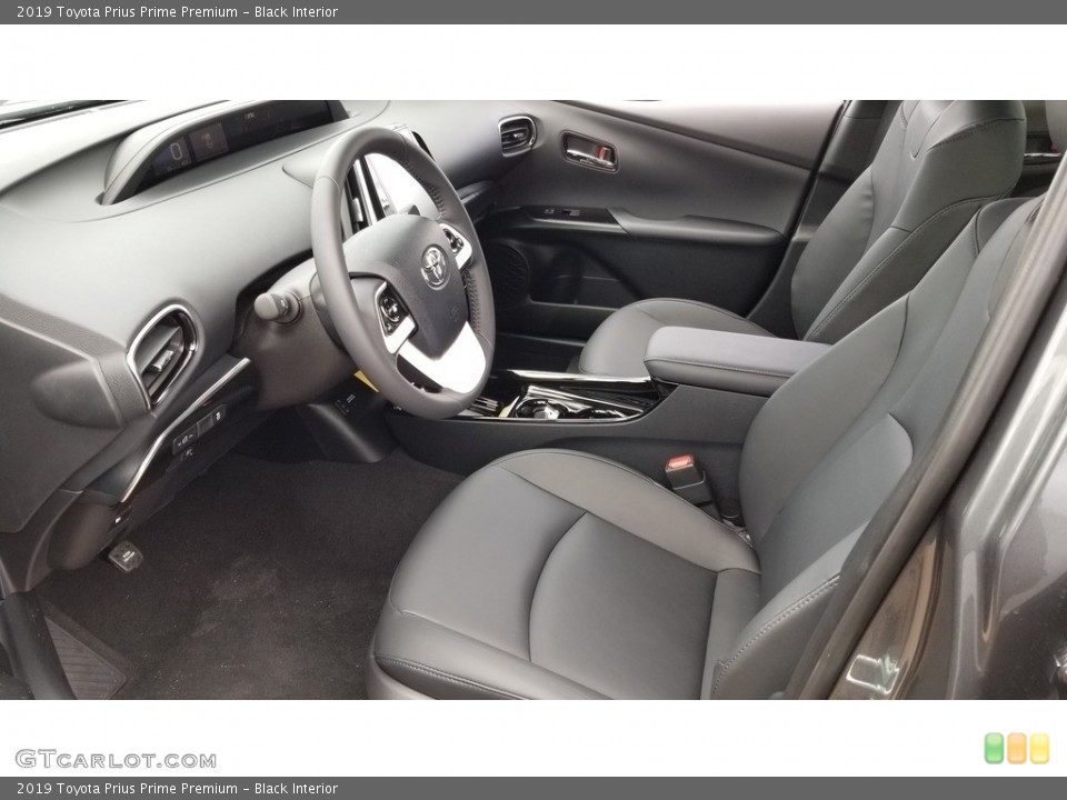 Black Interior Front Seat for the 2019 Toyota Prius Prime Premium #134014008