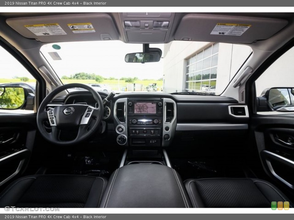 Black Interior Dashboard for the 2019 Nissan Titan PRO 4X Crew Cab 4x4 #134016087