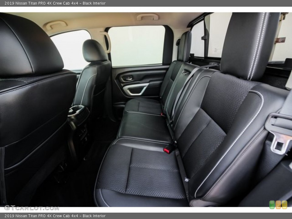 Black Interior Rear Seat for the 2019 Nissan Titan PRO 4X Crew Cab 4x4 #134016285