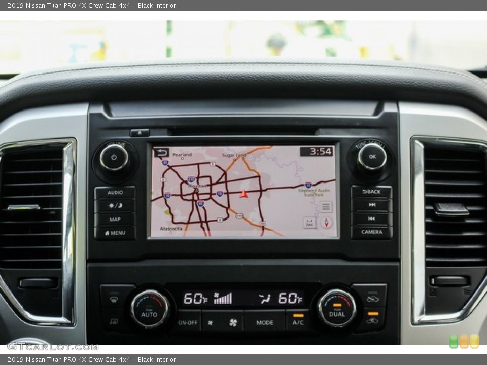 Black Interior Navigation for the 2019 Nissan Titan PRO 4X Crew Cab 4x4 #134016437