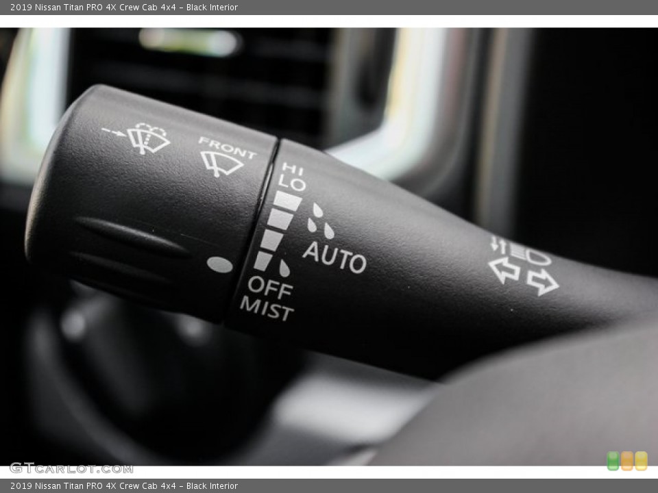Black Interior Controls for the 2019 Nissan Titan PRO 4X Crew Cab 4x4 #134016606