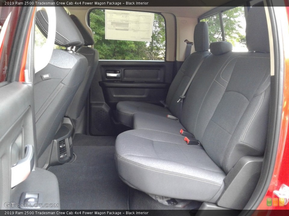 Black Interior Rear Seat for the 2019 Ram 2500 Tradesman Crew Cab 4x4 Power Wagon Package #134021607