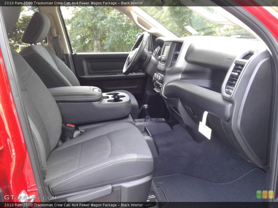 Black Interior Front Seat for the 2019 Ram 2500 Tradesman Crew Cab 4x4 Power Wagon Package #134021667