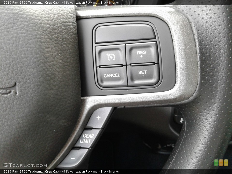 Black Interior Steering Wheel for the 2019 Ram 2500 Tradesman Crew Cab 4x4 Power Wagon Package #134021733