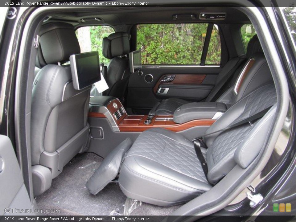 Ebony/Ebony Interior Rear Seat for the 2019 Land Rover Range Rover SVAutobiography Dynamic #134021826