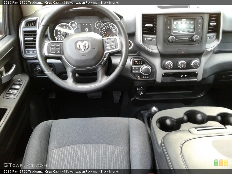 Black Interior Dashboard for the 2019 Ram 2500 Tradesman Crew Cab 4x4 Power Wagon Package #134022012