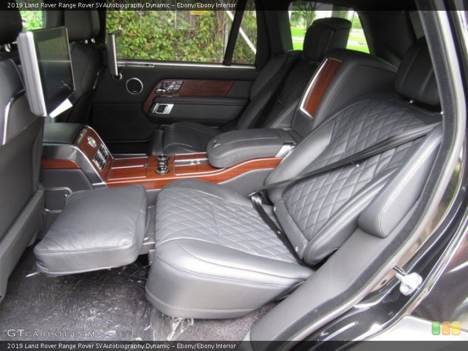 Ebony/Ebony Interior Rear Seat for the 2019 Land Rover Range Rover SVAutobiography Dynamic #134022147