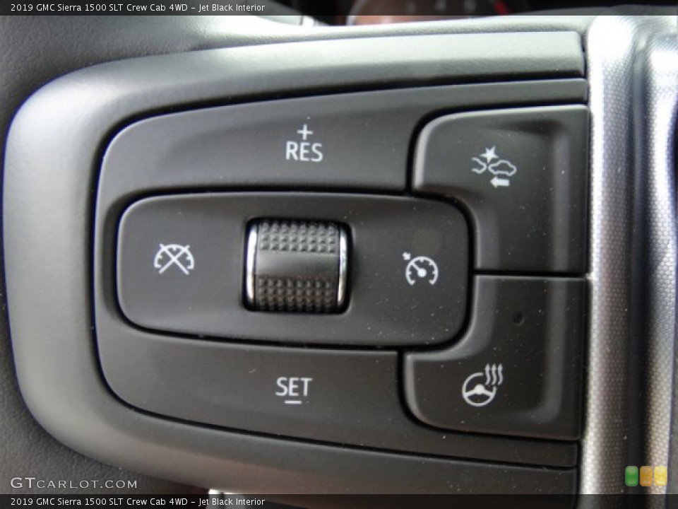 Jet Black Interior Controls for the 2019 GMC Sierra 1500 SLT Crew Cab 4WD #134030509