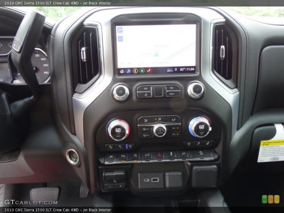 Jet Black Interior Controls for the 2019 GMC Sierra 1500 SLT Crew Cab 4WD #134030547