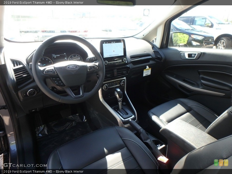 Ebony Black Interior Front Seat for the 2019 Ford EcoSport Titanium 4WD #134031912