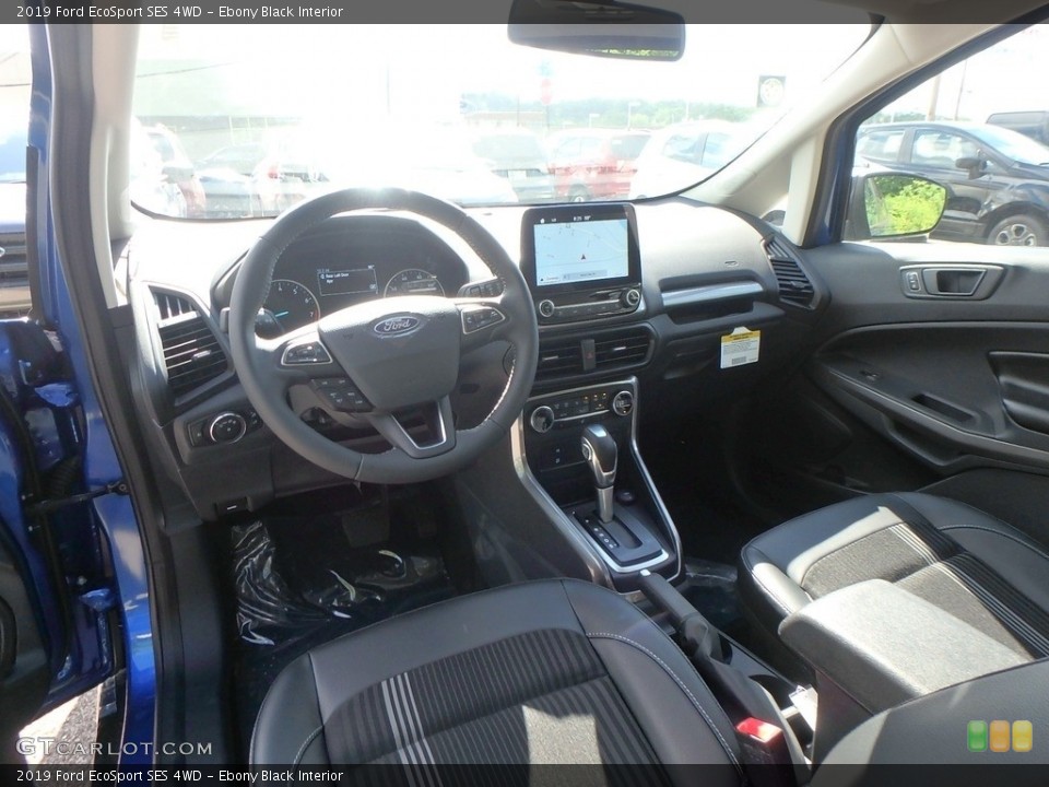 Ebony Black Interior Photo for the 2019 Ford EcoSport SES 4WD #134032017