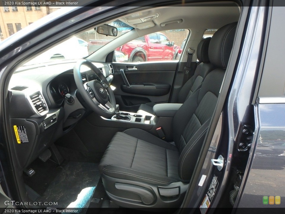 Black Interior Front Seat for the 2020 Kia Sportage LX AWD #134032431