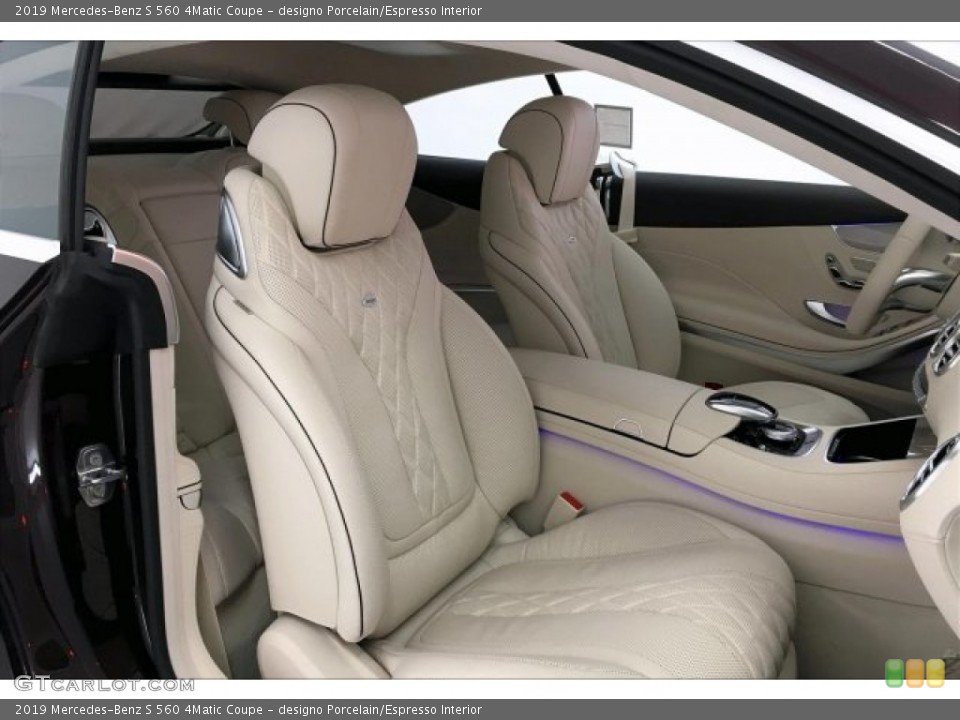 designo Porcelain/Espresso Interior Photo for the 2019 Mercedes-Benz S 560 4Matic Coupe #134033427