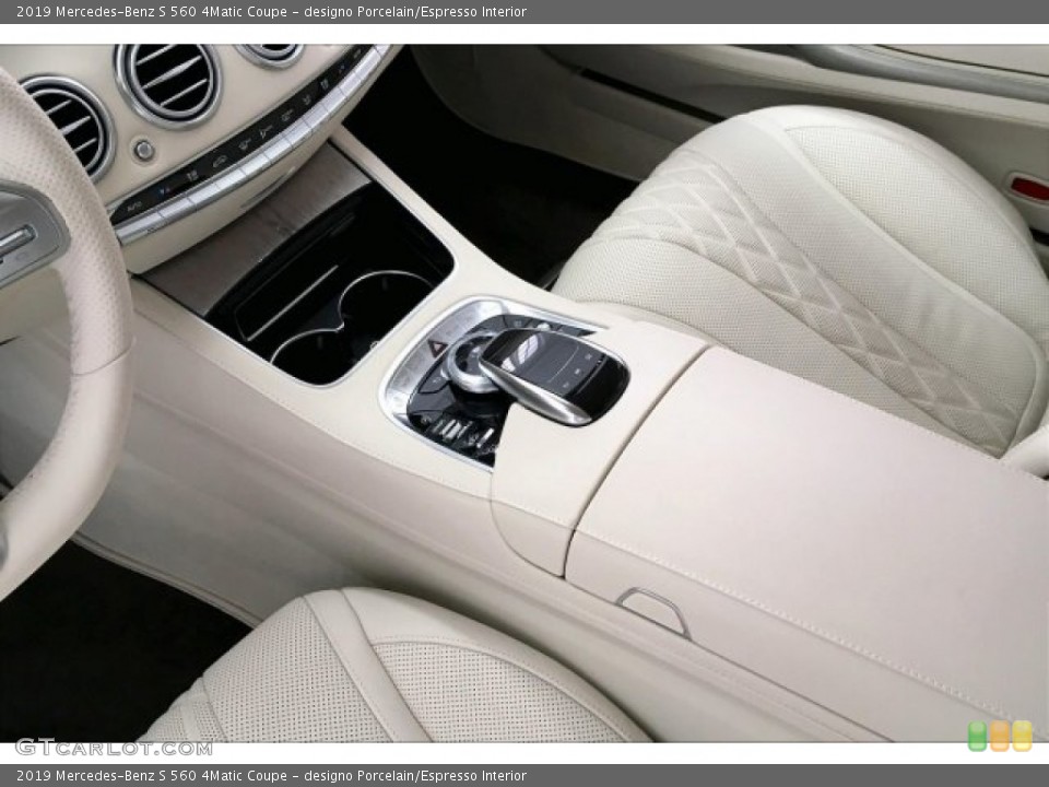 designo Porcelain/Espresso Interior Transmission for the 2019 Mercedes-Benz S 560 4Matic Coupe #134033463