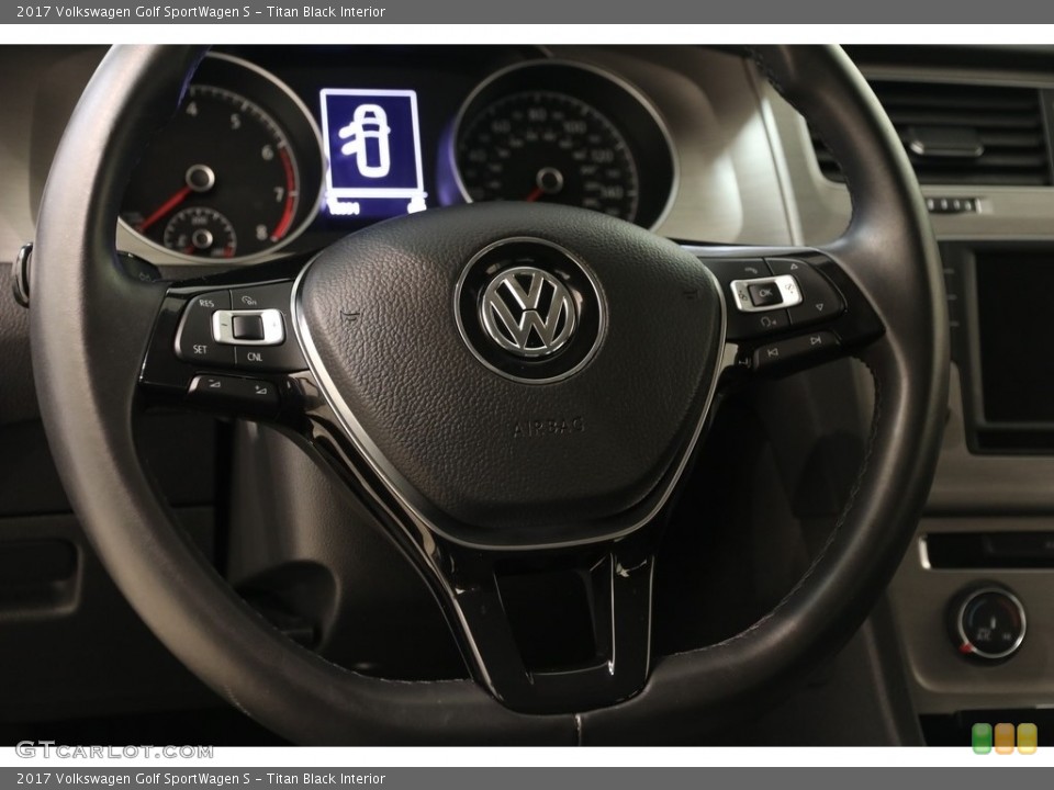 Titan Black Interior Steering Wheel for the 2017 Volkswagen Golf SportWagen S #134046291