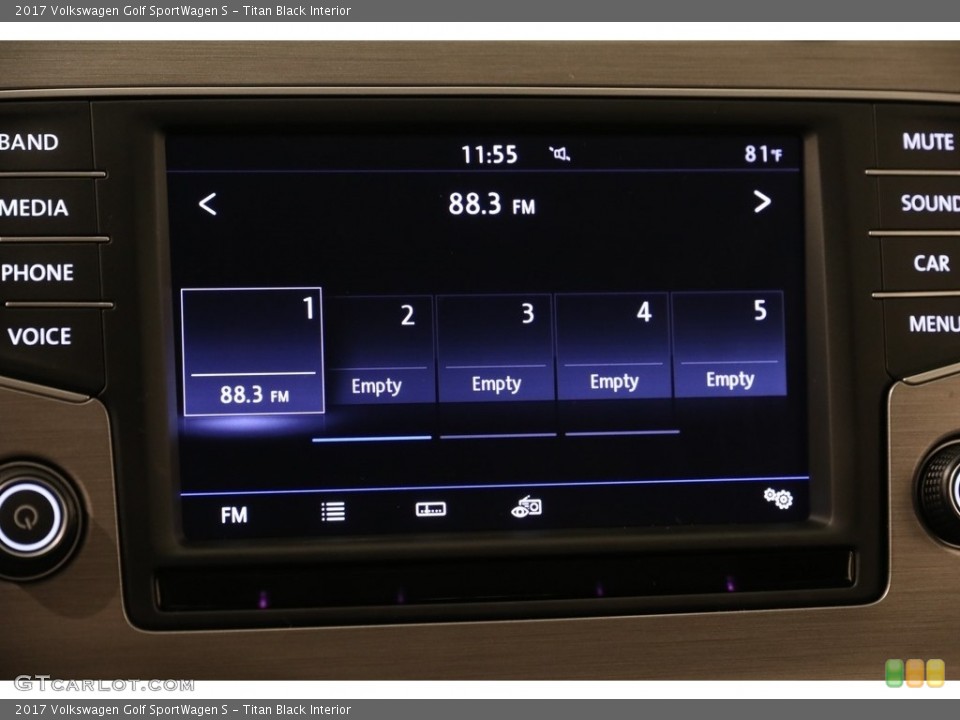 Titan Black Interior Audio System for the 2017 Volkswagen Golf SportWagen S #134046357