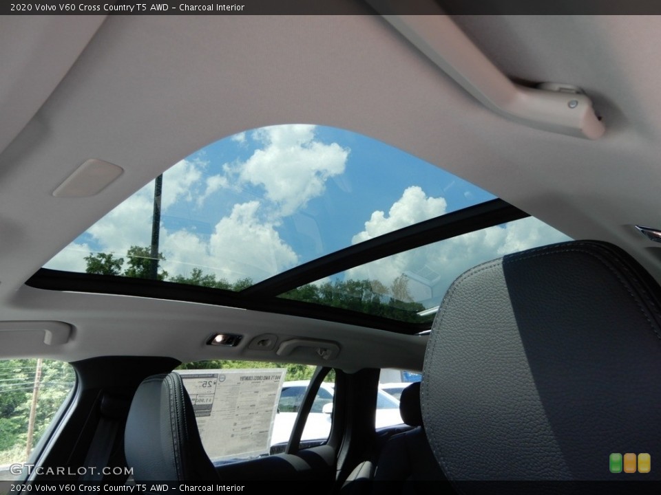 Charcoal Interior Sunroof for the 2020 Volvo V60 Cross Country T5 AWD #134055332