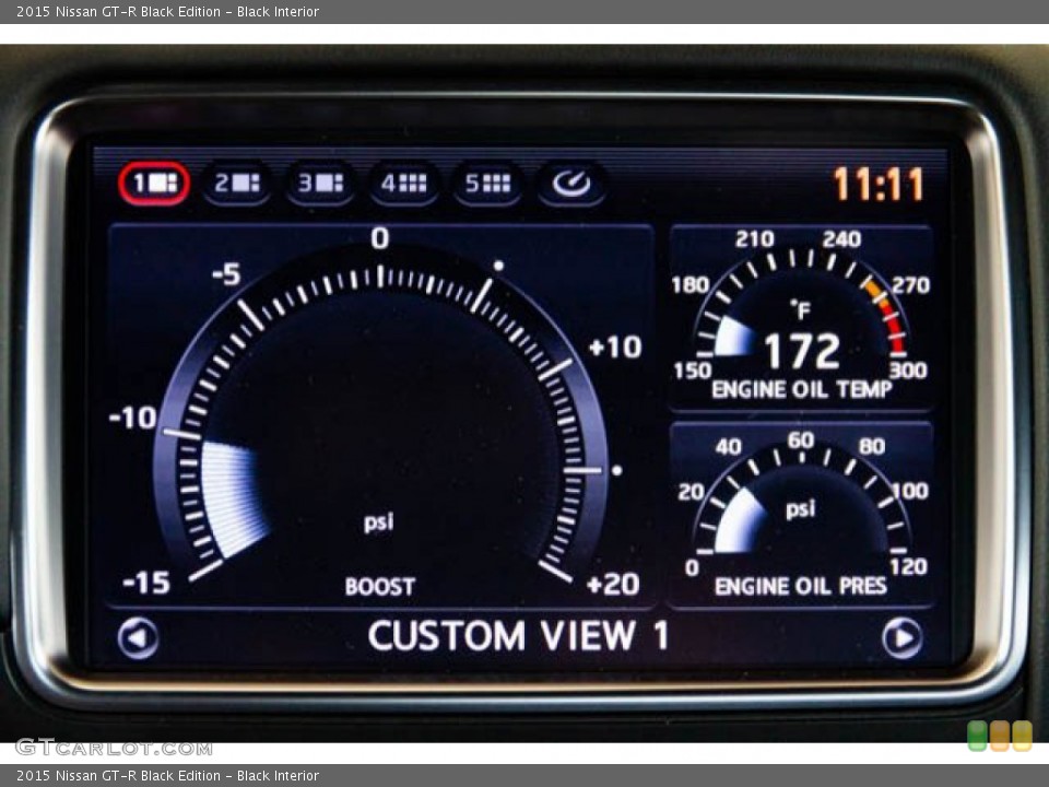 Black Interior Gauges for the 2015 Nissan GT-R Black Edition #134064503
