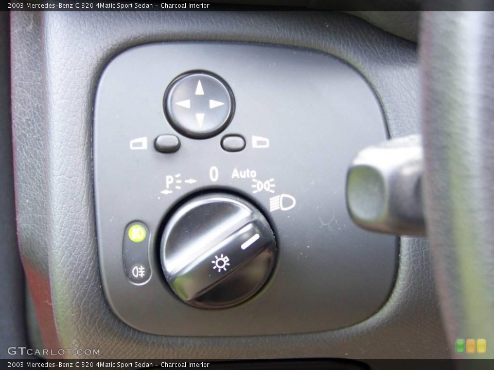 Charcoal Interior Controls for the 2003 Mercedes-Benz C 320 4Matic Sport Sedan #13407102