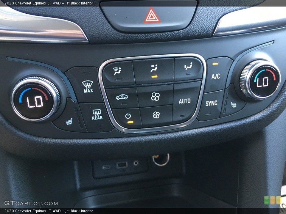 Jet Black Interior Controls for the 2020 Chevrolet Equinox LT AWD #134085174