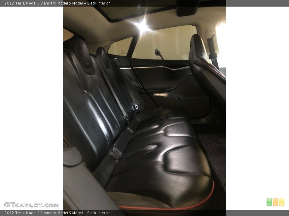 Black Interior Rear Seat for the 2012 Tesla Model S  #134085447