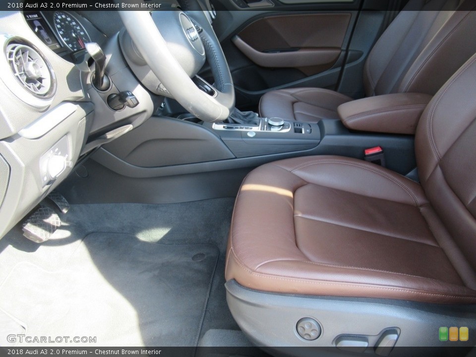 Chestnut Brown Interior Photo for the 2018 Audi A3 2.0 Premium #134087694