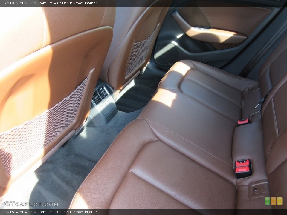 Chestnut Brown Interior Rear Seat for the 2018 Audi A3 2.0 Premium #134087712