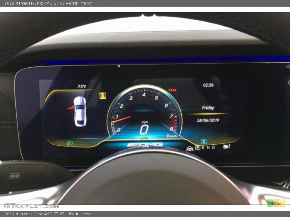 Black Interior Gauges for the 2019 Mercedes-Benz AMG GT 63 #134094217