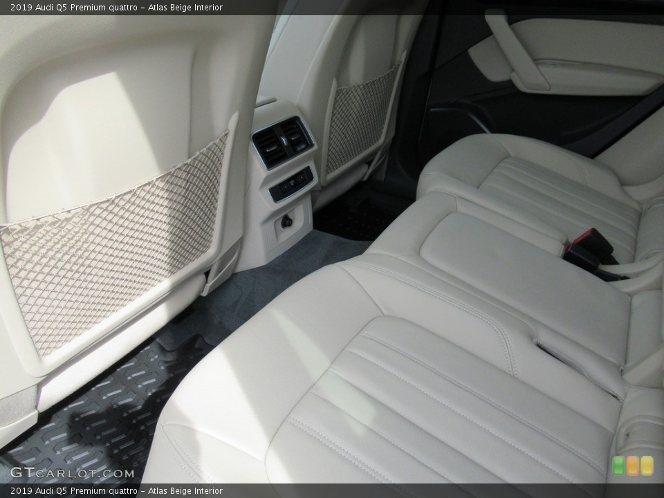 Atlas Beige Interior Rear Seat for the 2019 Audi Q5 Premium quattro #134095123