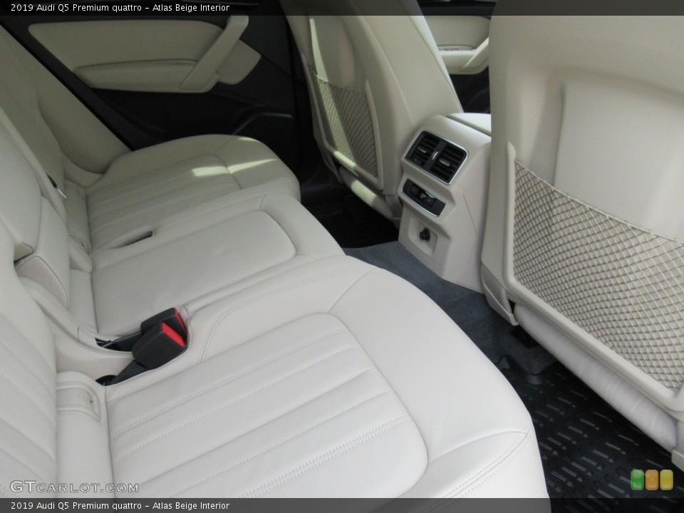 Atlas Beige Interior Rear Seat for the 2019 Audi Q5 Premium quattro #134095153