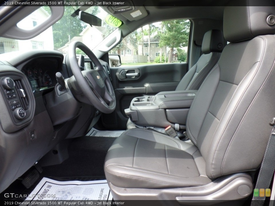 Jet Black Interior Front Seat for the 2019 Chevrolet Silverado 1500 WT Regular Cab 4WD #134097931