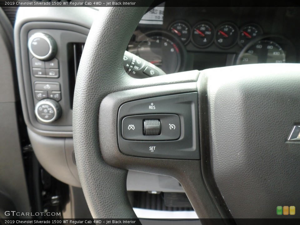 Jet Black Interior Steering Wheel for the 2019 Chevrolet Silverado 1500 WT Regular Cab 4WD #134098018