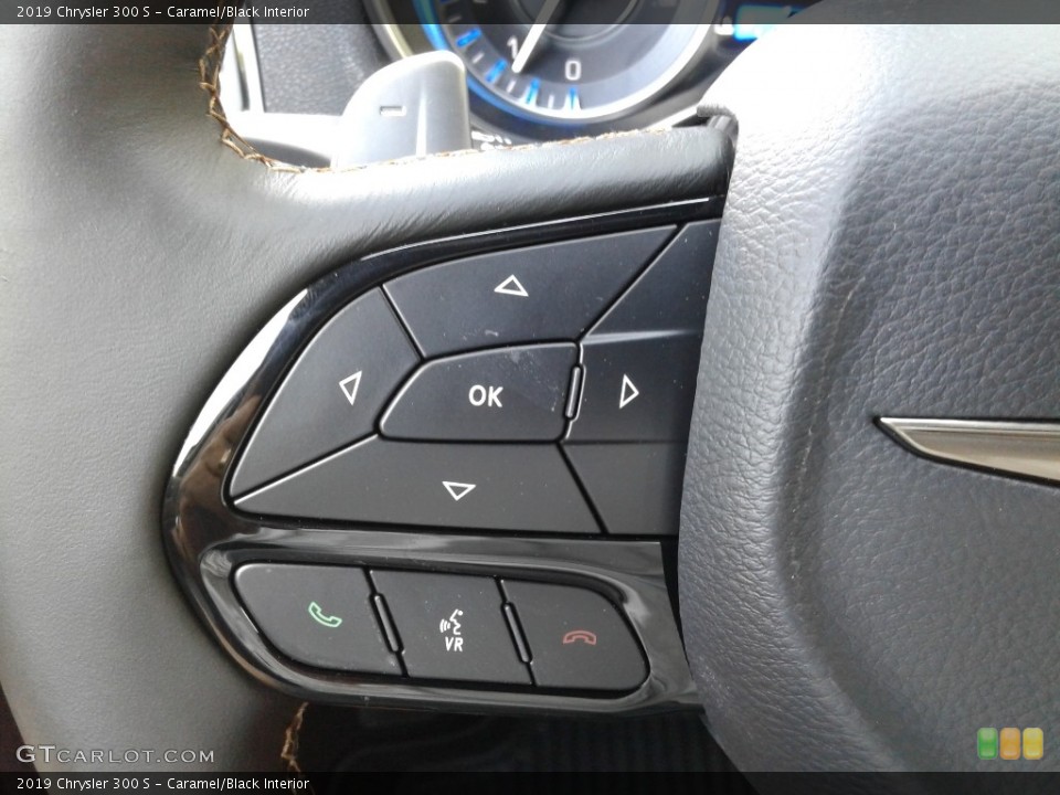 Caramel/Black Interior Steering Wheel for the 2019 Chrysler 300 S #134114471