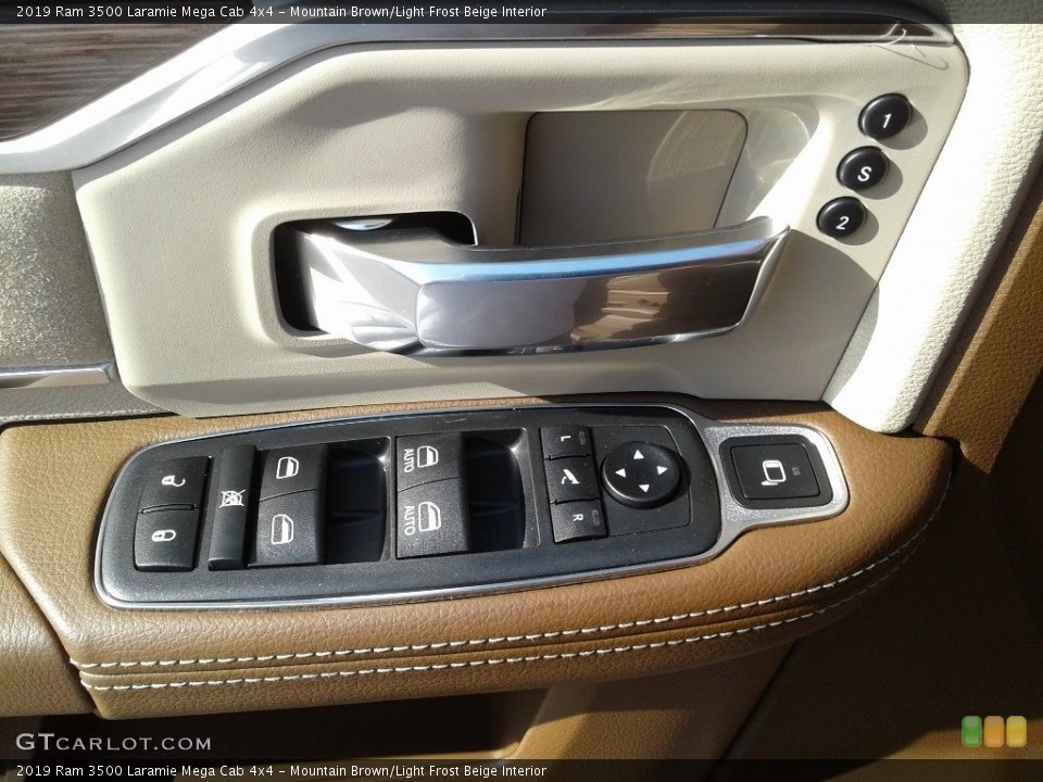 Mountain Brown/Light Frost Beige Interior Door Panel for the 2019 Ram 3500 Laramie Mega Cab 4x4 #134117144