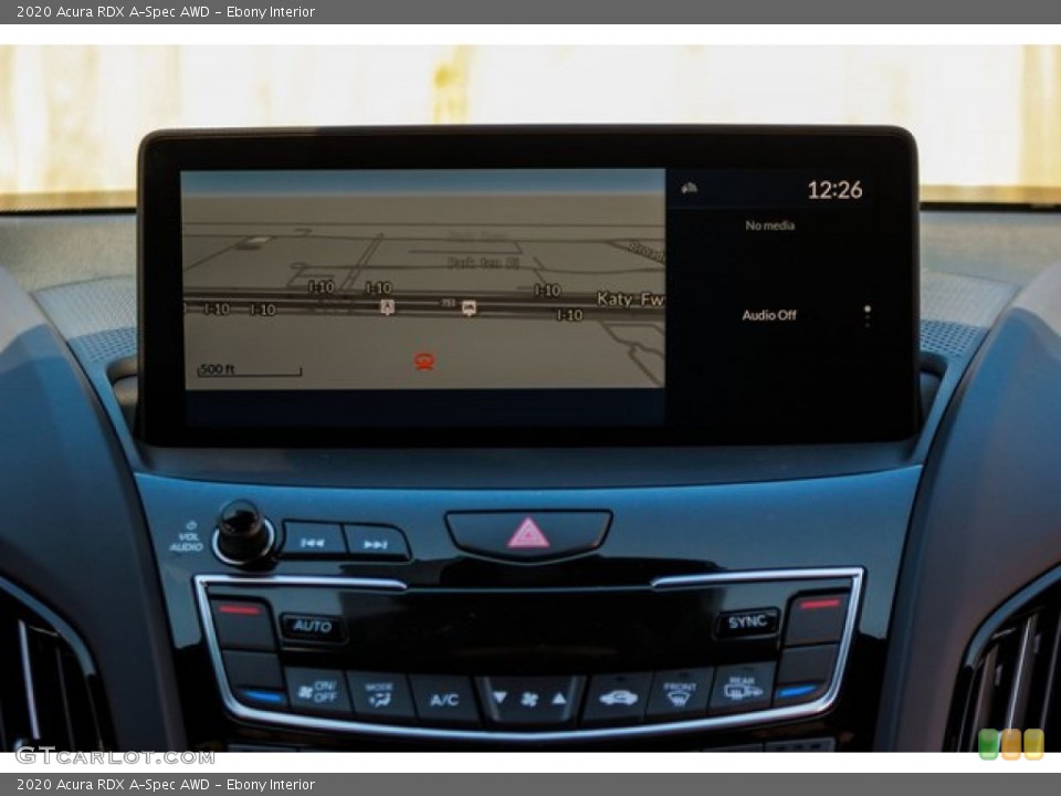 Ebony Interior Navigation for the 2020 Acura RDX A-Spec AWD #134120642