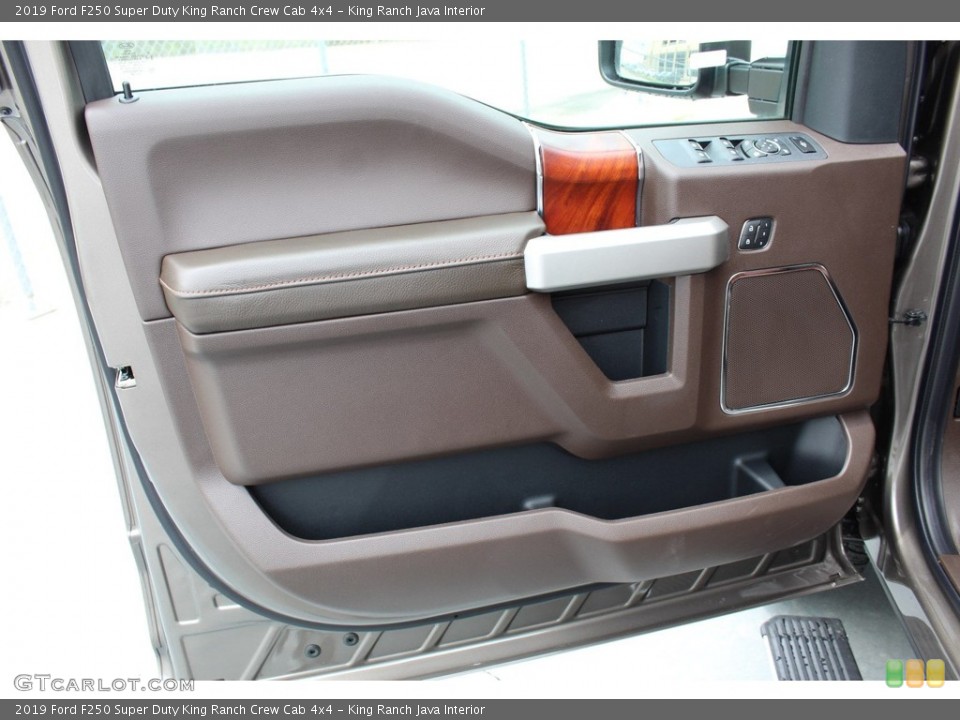 King Ranch Java Interior Door Panel for the 2019 Ford F250 Super Duty King Ranch Crew Cab 4x4 #134135429