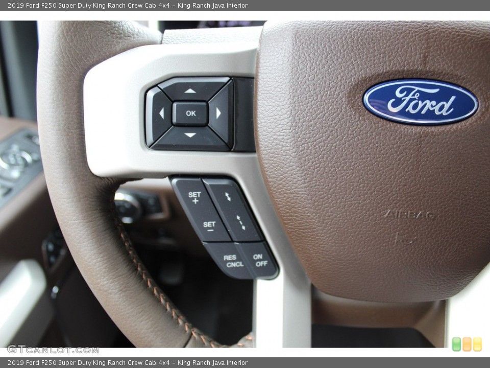 King Ranch Java Interior Steering Wheel for the 2019 Ford F250 Super Duty King Ranch Crew Cab 4x4 #134135477