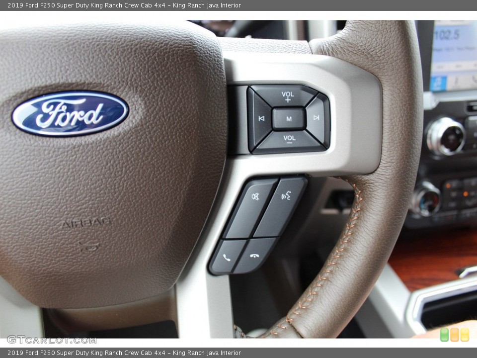 King Ranch Java Interior Steering Wheel for the 2019 Ford F250 Super Duty King Ranch Crew Cab 4x4 #134135498