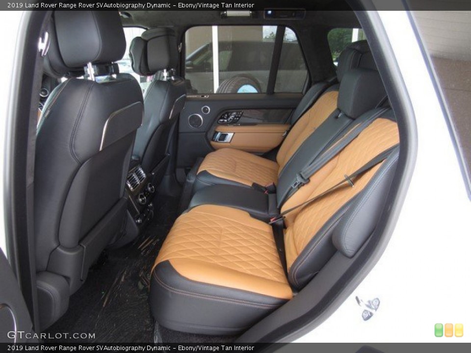Ebony/Vintage Tan Interior Rear Seat for the 2019 Land Rover Range Rover SVAutobiography Dynamic #134148880