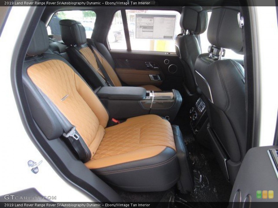 Ebony/Vintage Tan Interior Rear Seat for the 2019 Land Rover Range Rover SVAutobiography Dynamic #134149060