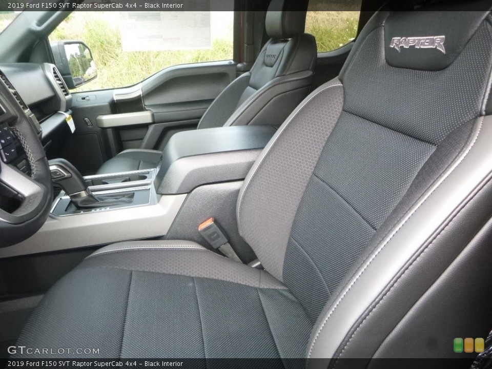Black Interior Front Seat for the 2019 Ford F150 SVT Raptor SuperCab 4x4 #134150632
