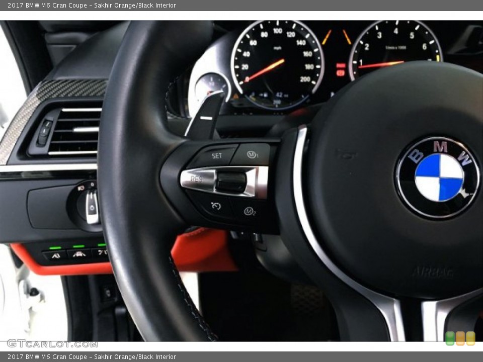 Sakhir Orange/Black Interior Steering Wheel for the 2017 BMW M6 Gran Coupe #134151352
